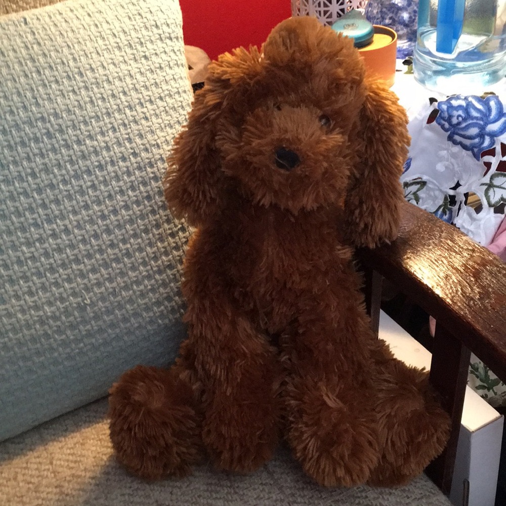 Plush Brown Poodle Dog Toy - Soft Stuffed Pet Plush